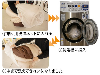 画像：ねぶくろんの洗い方