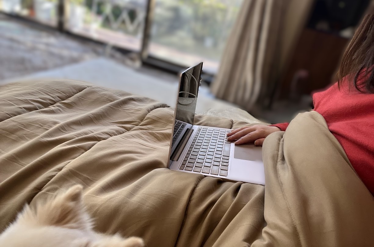 ⑦足ほっとねぶくろんでの作業風景